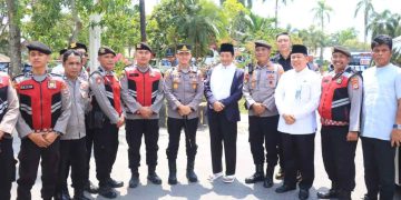 Kapolresta Banjarmasin Pimpin Pengamanan Kunjungan Menag Nasaruddin Umar
