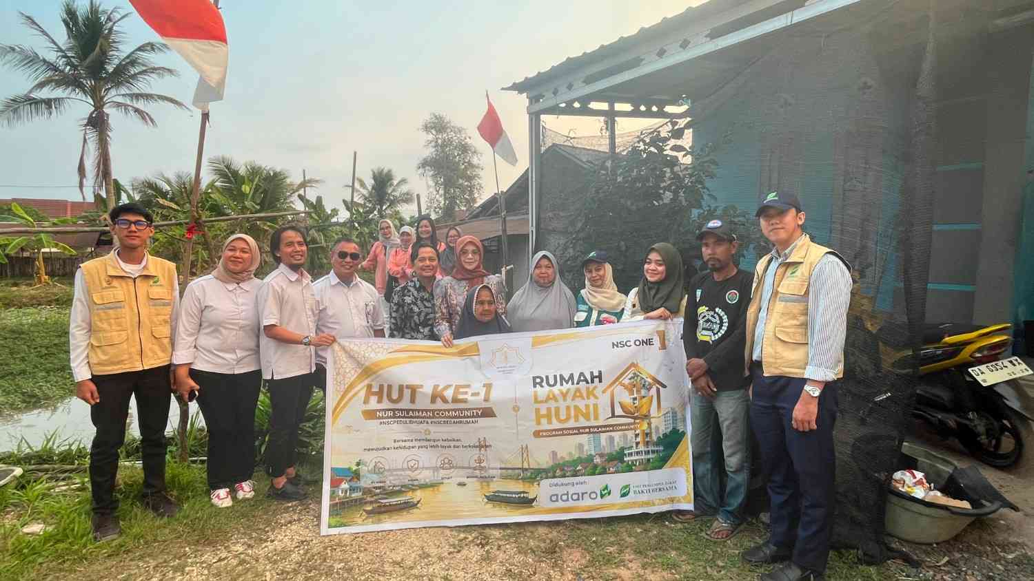 Bedah Rumah NSC Peduli Dhuafa, Warga Lansia di Kertak Hanyar Dapat Hunian Layak