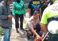 Tak Tinggal Diam, Kapolsek Banjarmasin Selatan Turun Tangan Tolong Korban Kecelakaan