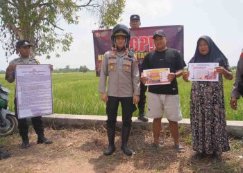 Cegah Karhutla, Polsek Banjarmasin Timur Patroli ke Lahan Pertanian dan Perkebunan