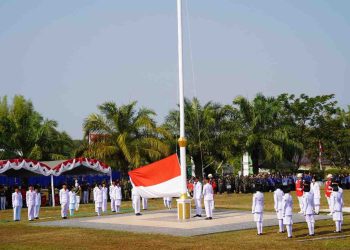 Paskibraka Balangan Sukses Kibarkan Merah Putih dengan Formasi “Balangan Baharat” di HUT ke-81 RI
