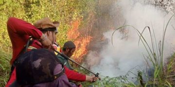Tahura Sultan Adam Terbakar, Tim Gabungan Kerahkan Water Bombing hingga Motor Trail