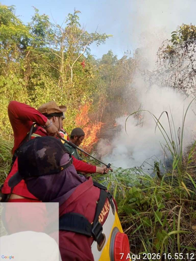 Tahura Sultan Adam Terbakar, Tim Gabungan Kerahkan Water Bombing hingga Motor Trail