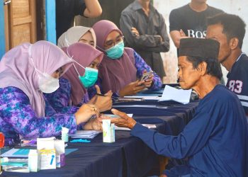 Dinkes Balangan Gelar CKG dan Tracing TB di Desa Nungka, Sasar Deteksi Dini Penyakit