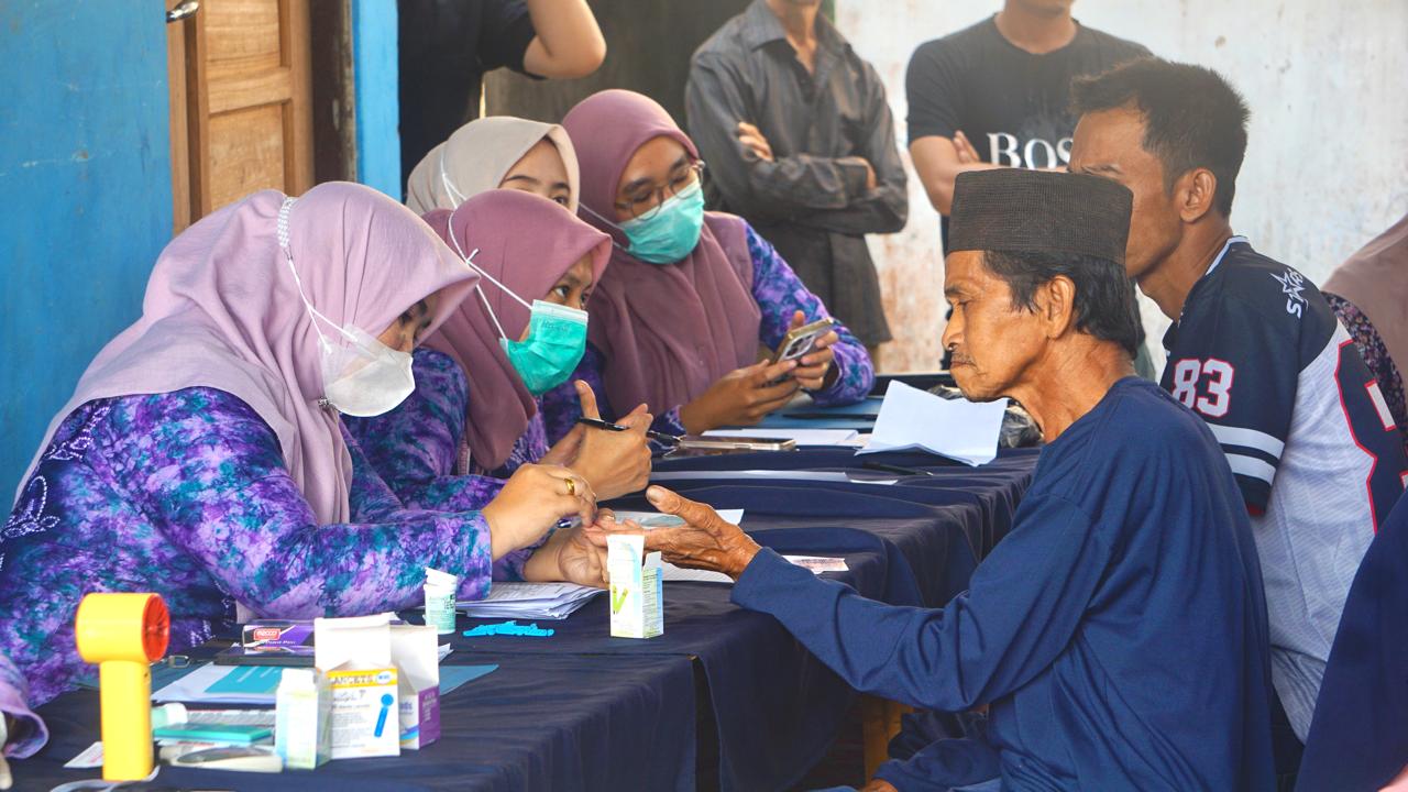 Dinkes Balangan Gelar CKG dan Tracing TB di Desa Nungka, Sasar Deteksi Dini Penyakit