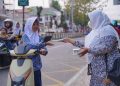 IBI Balangan Bagikan 1.000 Masker Gratis di Tengah Kabut Asap
