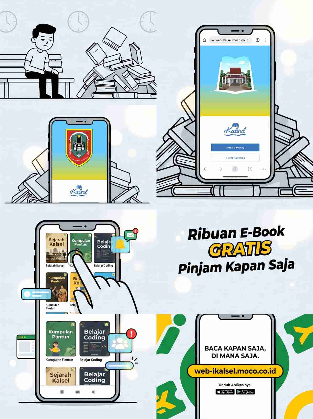 Perpustakaan dalam Genggaman, Dispersip Kalsel Ajak Warga Manfaatkan iKalsel