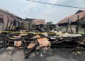 Pagi Buta, Kebakaran Hanguskan Empat Rumah dan Motor di Jalan Pandu Banjarmasin