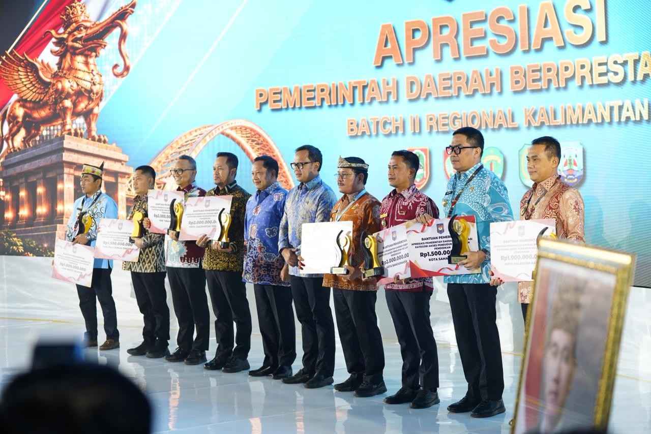 Dua Penghargaan Terbaik I untuk Banjarmasin, Akses Pendidikan dan Rumah Layak Jadi Kunci