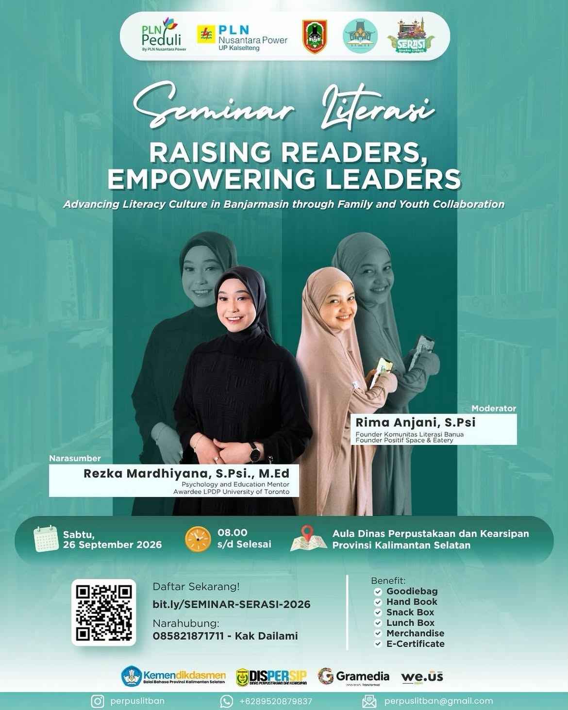 Yuk Ikutan! Seminar Literasi 2026 Hadir di Dispersip Kalsel.