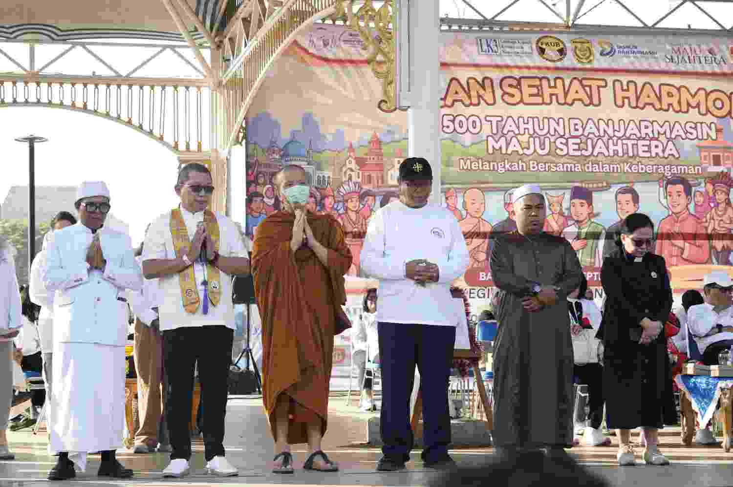 Harmoni Kebersamaan, Enam Agama dan Warga Banjarmasin Berbaur dalam Satu Kegiatan