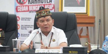 Evaluasi Lahan Gambut Mangkrak, Gubernur Kalteng Ancam Sanksi Tegas Pelanggar Karhutla