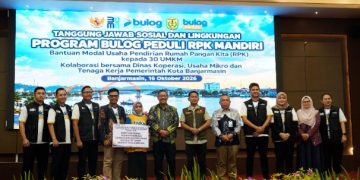 Bulog Salurkan Bantuan untuk 30 UMKM Banjarmasin, Pemkot Dorong Usaha Naik Kelas