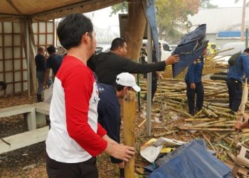Sembilan Bangunan Bekas Warung Dibongkar, Pemko Banjarmasin Tata Ulang Kampung Ketupat