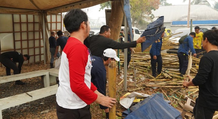 Sembilan Bangunan Bekas Warung Dibongkar, Pemko Banjarmasin Tata Ulang Kampung Ketupat