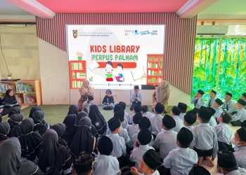 116 Siswa MI Al Falah Banjarmasin Kunjungi Perpustakaan Palnam, Tumbuhkan Minat Baca Sejak Dini