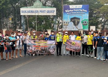 Kepedulian di Tengah Asap, Balakar 654 Salurkan 15.350 Masker untuk Warga Banjarmasin