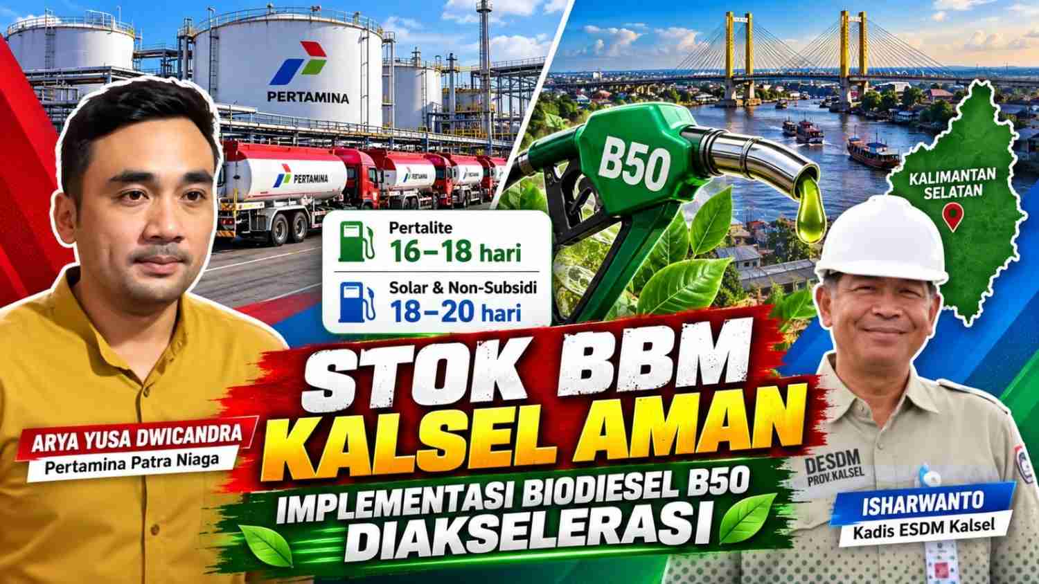 Ketahanan Stok BBM Kalsel Dijamin Aman, Implementasi Biodiesel B50 Diakselerasi