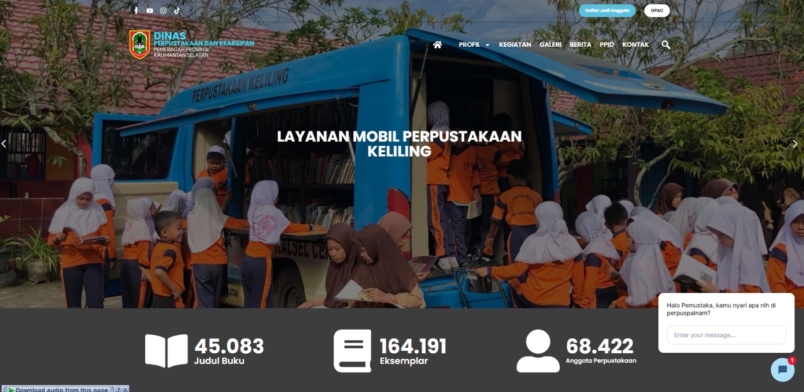 Dispersip Kalsel Permudah Akses Informasi Pustaka dan Arsip Lewat Layanan Digital